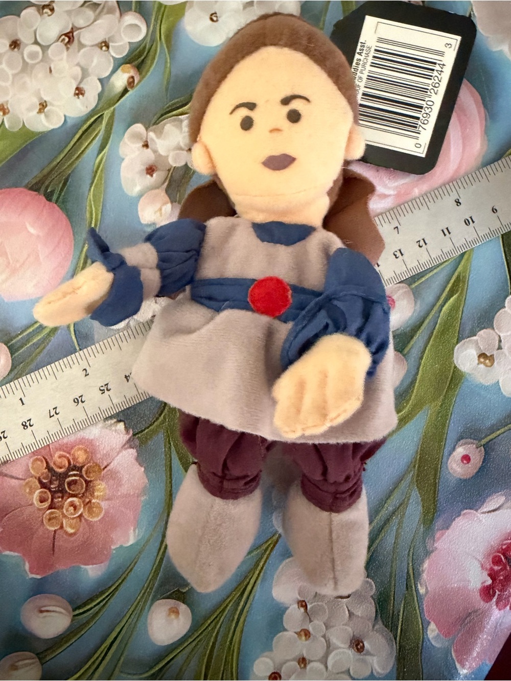 Star Wars Plush Doll in Blue, Gray, Burgundy and Red Accent